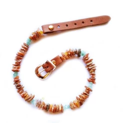 Bio Pet Store COLLARE ANTIPARASSITARIO ALL'AMBRA BALTICA NATURALE CON AVVENTURINA