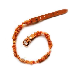 Bio Pet Store COLLARE ANTIPARASSITARIO ALL'AMBRA BALTICA NATURALE CON CORNIOLA