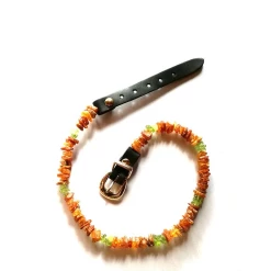 Bio Pet Store COLLARE ANTIPARASSITARIO ALL'AMBRA BALTICA NATURALE CON PERIDOTO