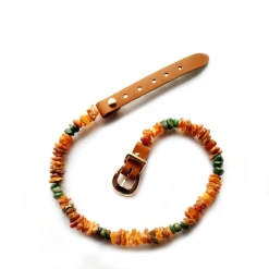 Bio Pet Store COLLARE ANTIPARASSITARIO IN AMBRA BALTICA NATURALE E AGATA