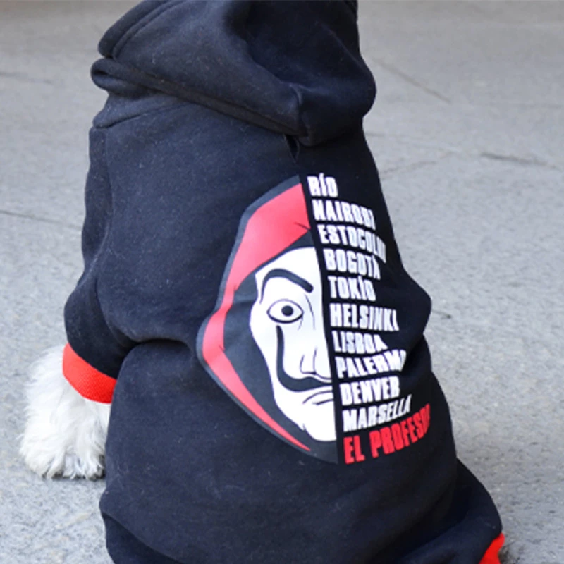 DASHI - EDIZIONE LA CASA DI CARTA - FELPA NERA CON MASCHERA - immagine 2