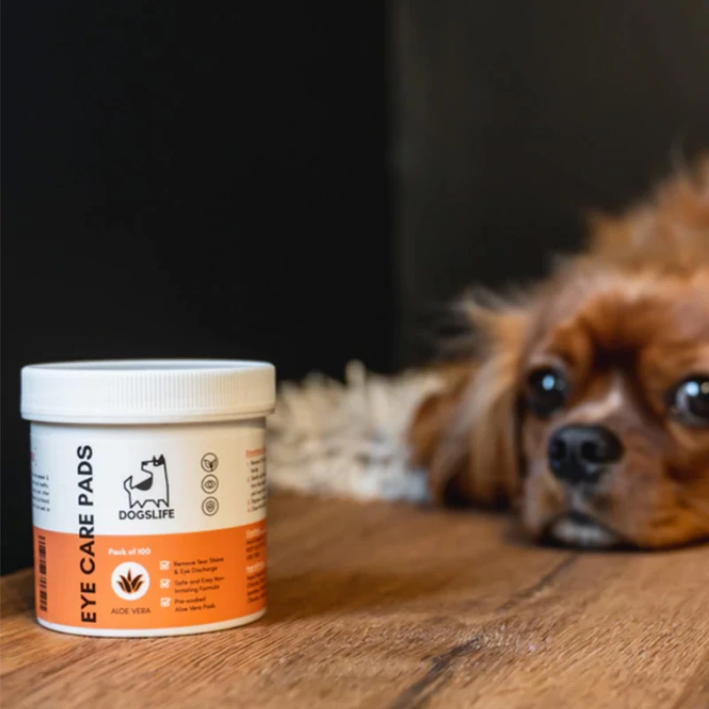 DOGSLIFE - SALVIETTE PER LA PULIZIA DEGLI OCCHI A BASE DI ALOE VERA - immagine 3