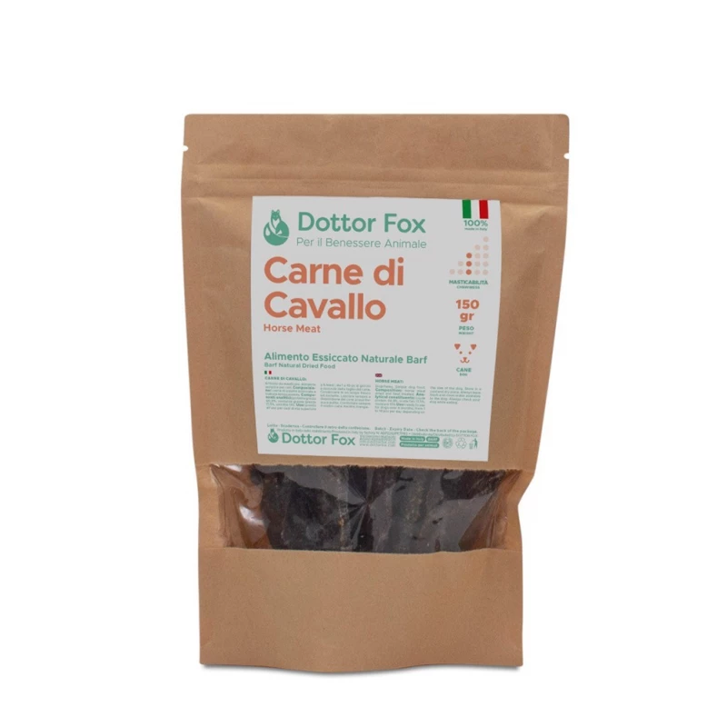 Dottor Fox DOTT FOX - CARNE DI CAVALLO ESSICCATA 12CM