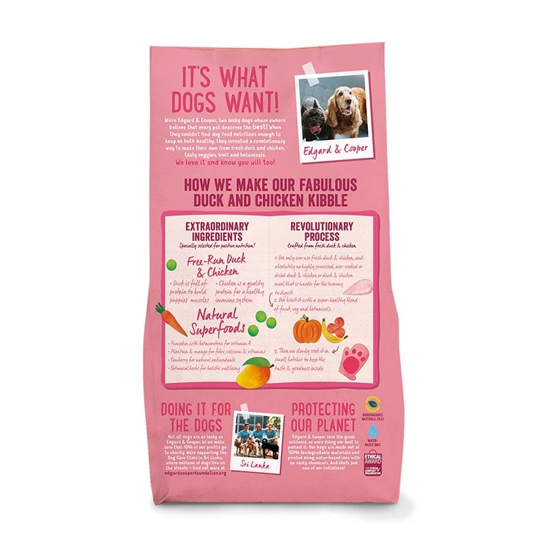 EDGARD & COOPER - PUPPY -CARNE FRESCA DI POLLO E ANATRA ALLEVATI A TERRA - immagine 2
