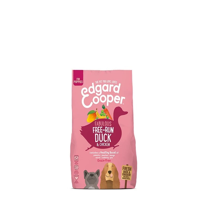 EDGARD & COOPER - PUPPY -CARNE FRESCA DI POLLO E ANATRA ALLEVATI A TERRA - immagine 3