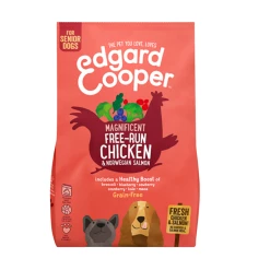 EDGARD & COOPER - SENIOR - CARNE FRESCA DI POLLO ALLEVATO A TERRA E SALMONE NORVEGESE