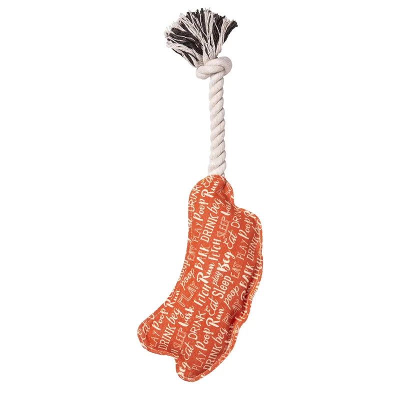 ORE PET TOYS - GIOCATTOLO IN CORDA - HOT DOG - immagine 2