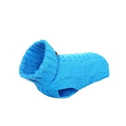 RUKKA PET RUKKA - WOOLY MAGLIONCINO A COLLO ALTO AZZURRO