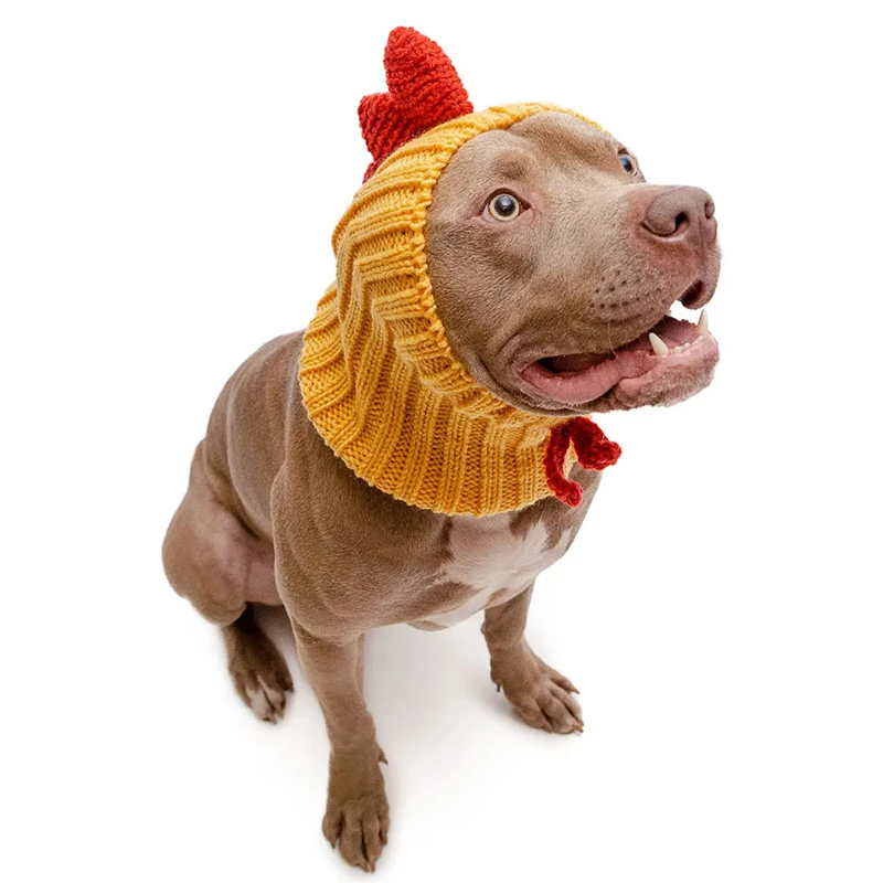 Bio Pet Store SCALDACOLLO E COPRI ORECCHIE FATTO A MANO - GALLO - immagine 5