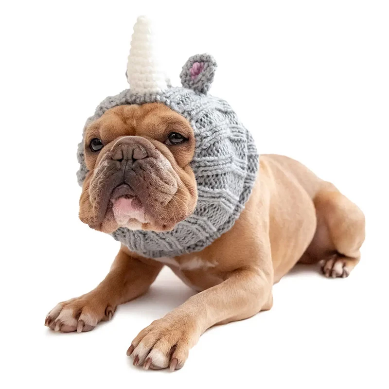 Bio Pet Store SCALDACOLLO E COPRI ORECCHIE FATTO A MANO - RINOCERONTE