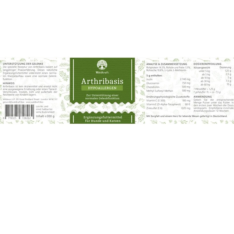 WALDKRAFT LLP WALDKRAFT - ARTHRIBASIS - SUPPORTO ARTICOLARE NATURALE - immagine 2