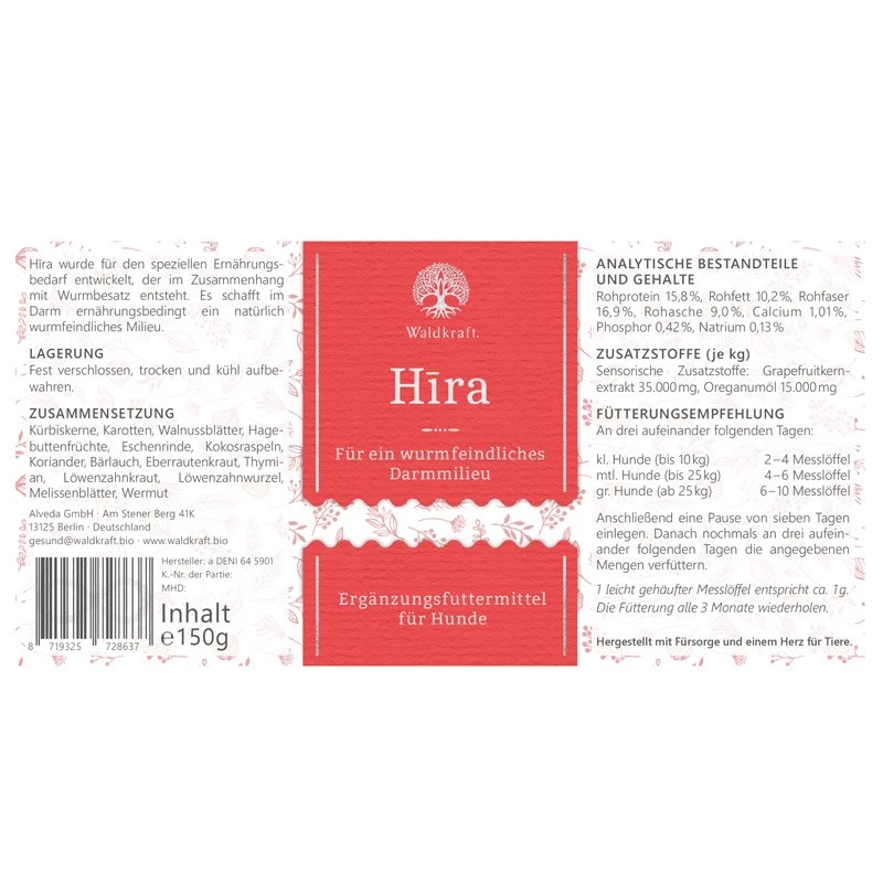 WALDKRAFT LLP WALDKRAFT - HIRA - RIMEDIO CONTRO I PARASSITI INTESTINALI - immagine 2